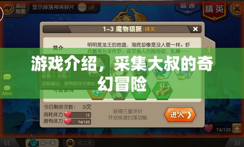 采集大叔的奇幻冒險(xiǎn)，一場(chǎng)精彩紛呈的游戲之旅