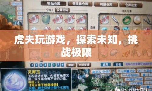 虎夫挑戰(zhàn)游戲極限，探索未知領(lǐng)域