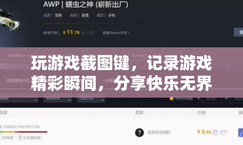 游戲截圖鍵，記錄精彩瞬間，分享快樂無界限