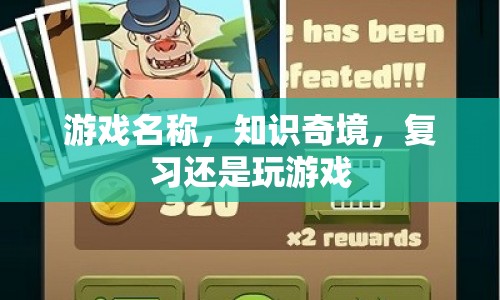 知識(shí)奇境，復(fù)習(xí)與游戲的完美結(jié)合