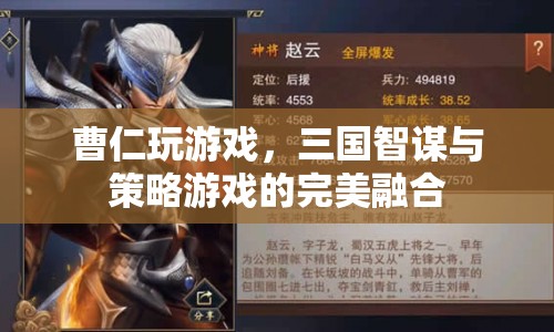 曹仁游戲，三國智謀與策略游戲的完美結合