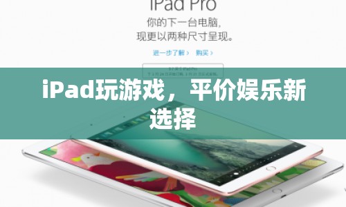 iPad，平價娛樂新選擇，暢享游戲樂趣