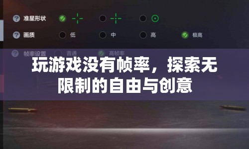 無幀率限制，探索游戲世界的自由與創(chuàng)意