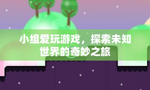 探索未知世界的奇妙之旅，小組愛(ài)玩游戲