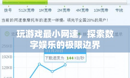 玩游戲最小網(wǎng)速，探索數(shù)字娛樂的極限邊界