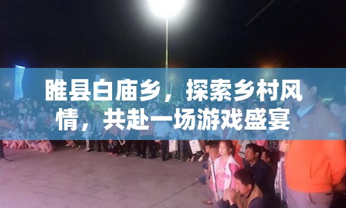 睢縣白廟鄉(xiāng)，探索鄉(xiāng)村風(fēng)情，共赴游戲盛宴