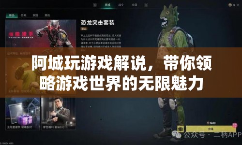 阿城游戲解說(shuō)，探索游戲世界的無(wú)限魅力