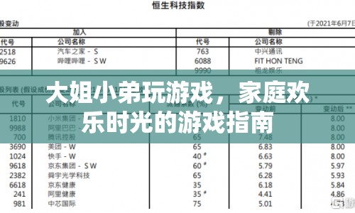 家庭歡樂時(shí)光，大姐小弟的游戲指南