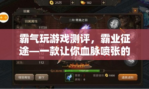 霸業(yè)征途，血脈噴張的策略游戲測評