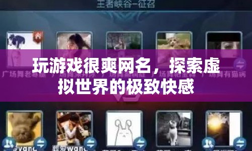 探索虛擬世界的極致快感，玩游戲很爽網(wǎng)名