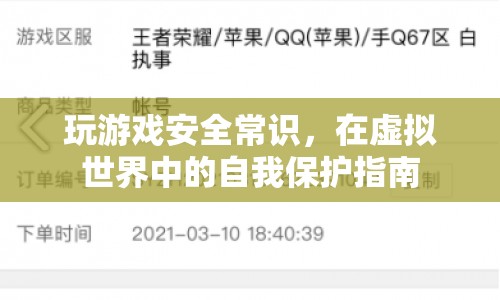 虛擬世界中的自我保護(hù)，玩游戲安全常識指南
