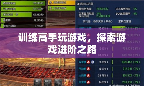 訓練高手玩游戲，探索游戲進階之路