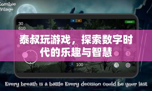 泰叔的數(shù)字時(shí)代游戲之旅，探索樂趣與智慧