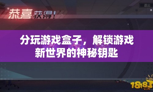 分玩游戲盒子，解鎖游戲新世界，探索神秘鑰匙