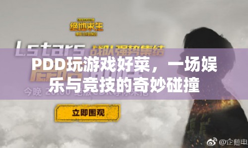 PDD游戲競技，娛樂與競技的碰撞