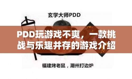PDD挑戰(zhàn)樂(lè)趣并存的游戲，探索未知，挑戰(zhàn)自我！