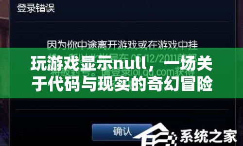 一場關于代碼與現(xiàn)實的奇幻冒險，探索游戲顯示null的奧秘