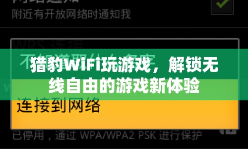 獵豹WiFi，解鎖無線自由的游戲新體驗