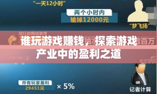游戲產(chǎn)業(yè)中的盈利之道，誰玩游戲賺錢？