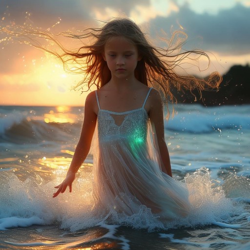 浪花少女的秘密：她為何成為海洋的寵兒？你也能做到嗎？