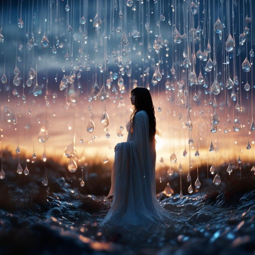 淚珠成雨，你是否也在尋找內(nèi)心的那片寧靜？